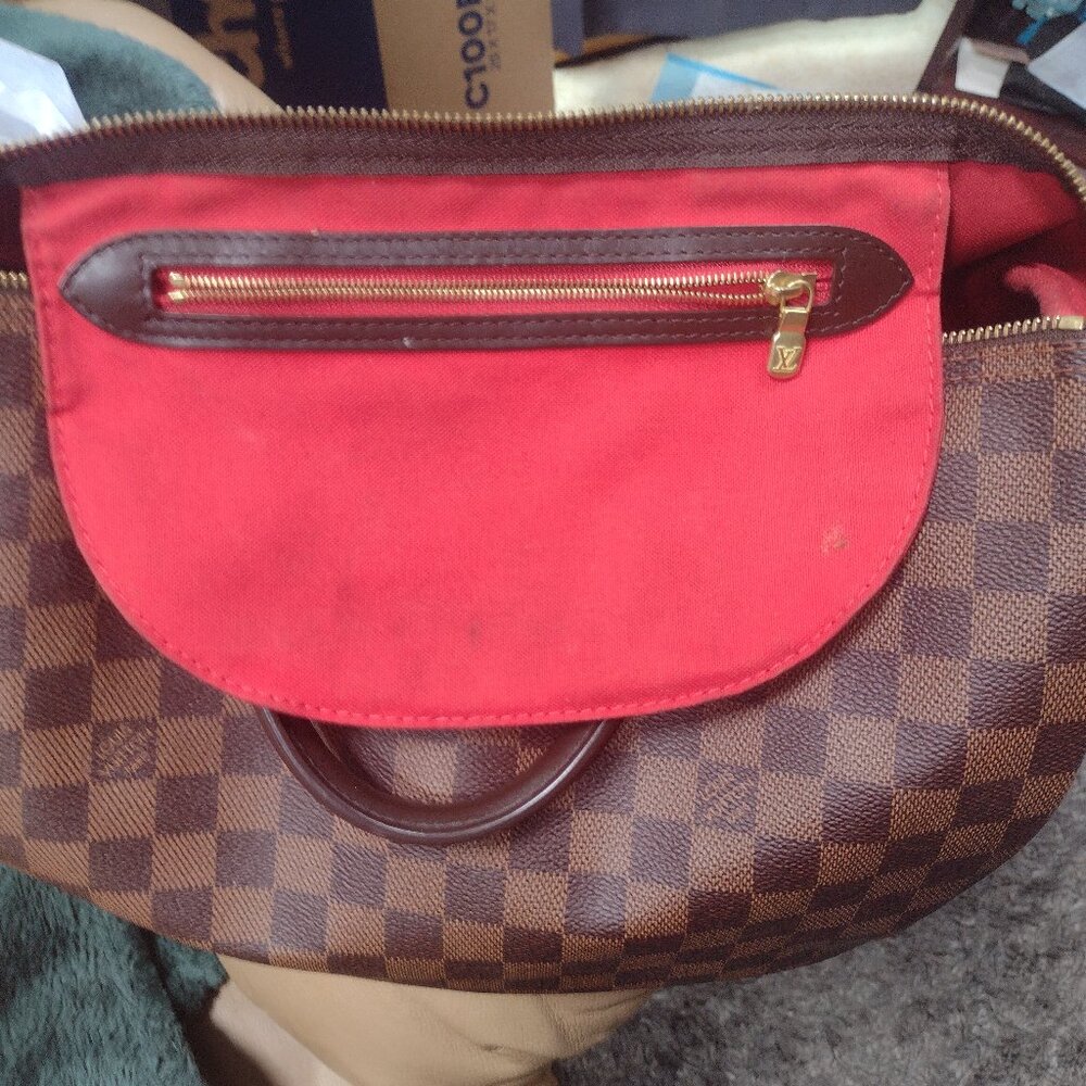 💯% Authentic Louis Vuitton Damier Ebene Speedy 35 🌹 - Picture 13 of 15